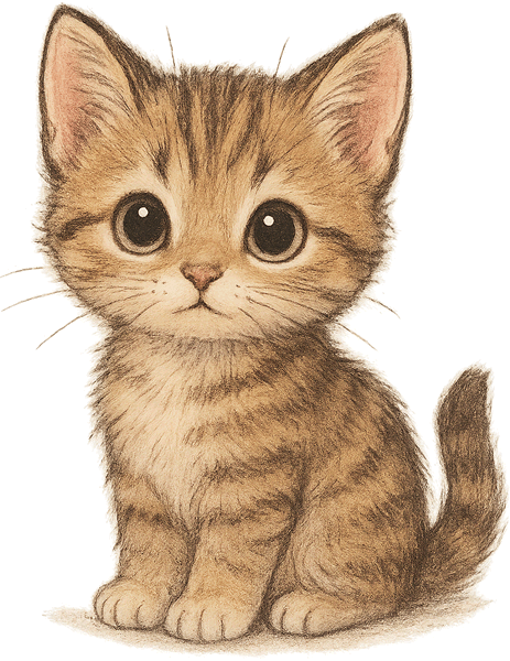 子猫のイラスト